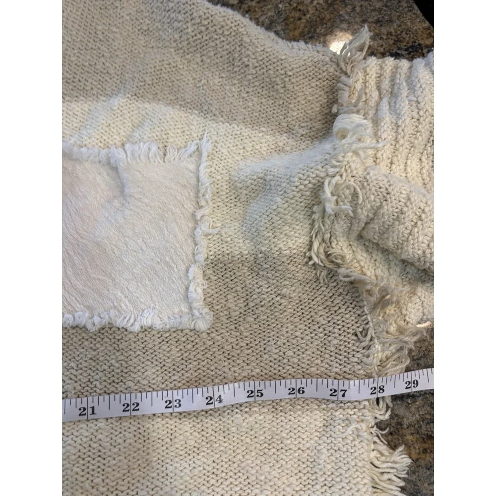 Free People Road Trip Henley Sweater Size S Retail $148 Boho‎ Festival Fringe